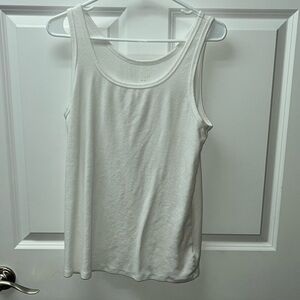 A New Day White Scoop Neck Tank Top